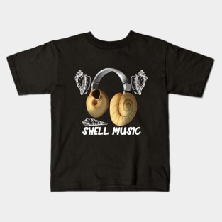 seashell music collector Kids T-Shirt